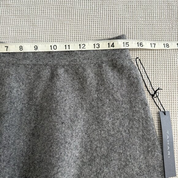 NWT Tahari Wool Skirt Women’s M Gray Capsule Career Minimalist Academia Twee - Picture 7 of 8